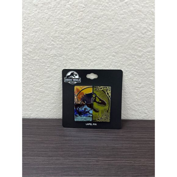 Jurassic Park Logo Puzzle Enamel Pin Set - Picture 1 of 4